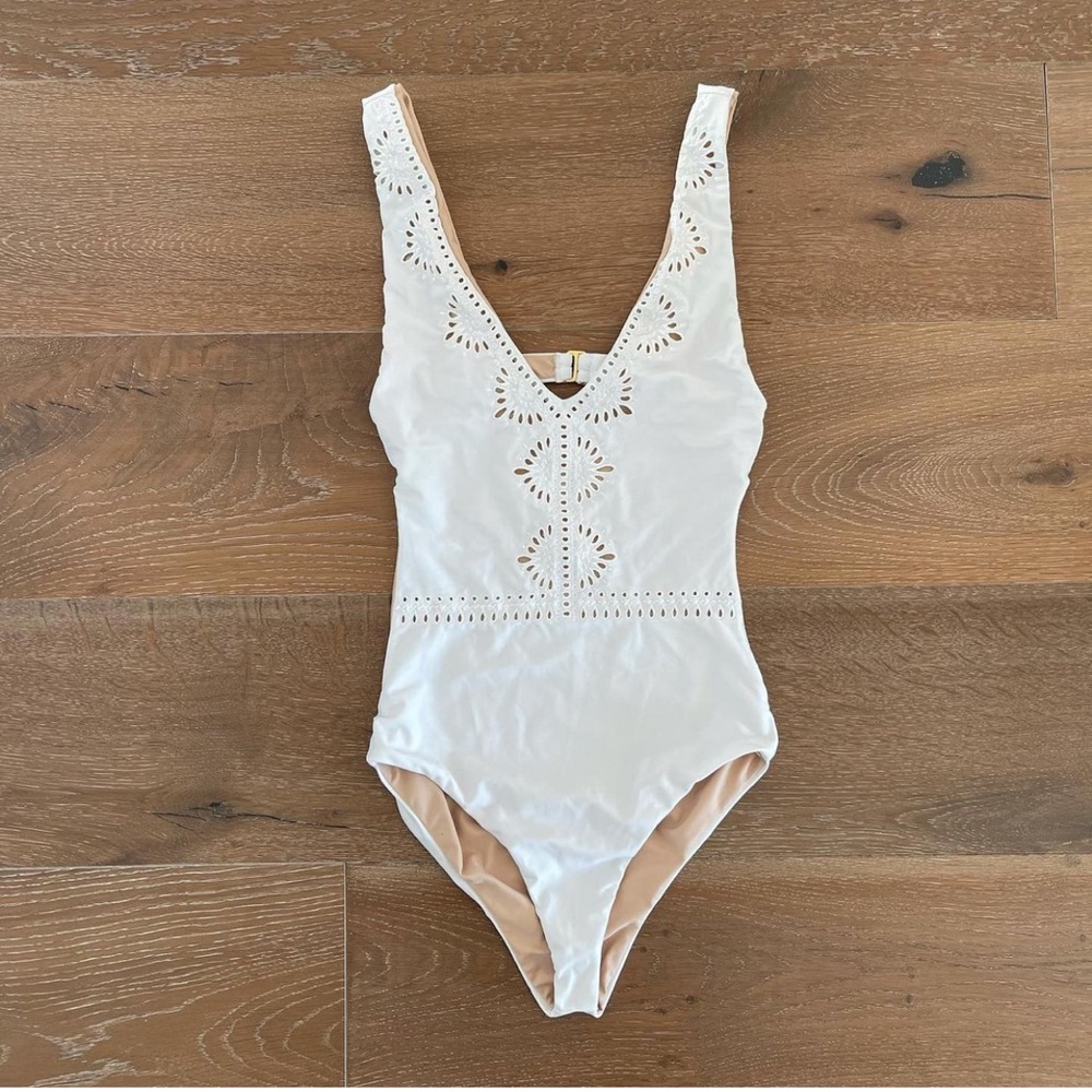 Amuse Society white cutout swimsuit